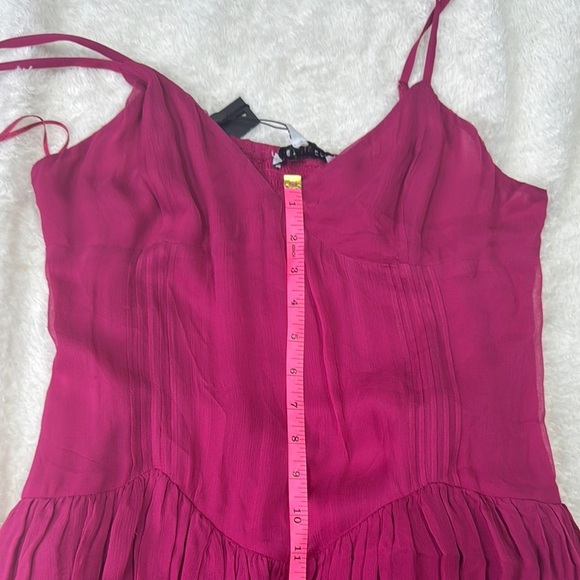 Raspberry Seville Ines Ruffle Mini Dress - Picture 10 of 14